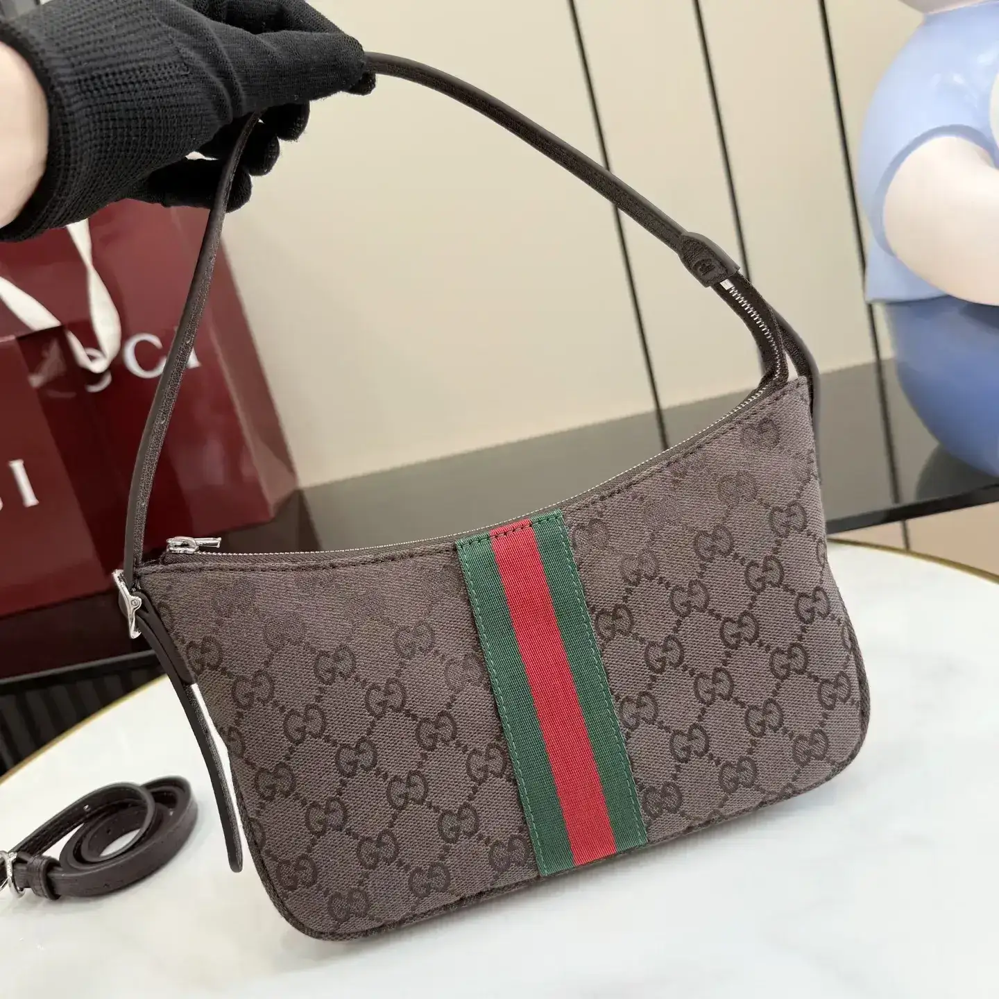 Gucci Brown Quilted Leather Shoulder Bag product photo from LabelPicks