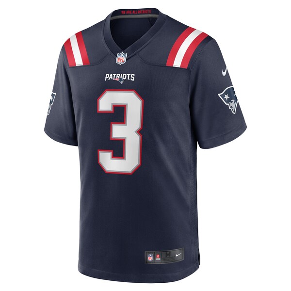Mack Wilson New England Patriots Nike Team Game Jersey -  Navy