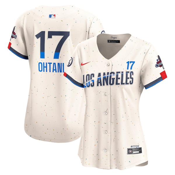 Shohei Ohtani Los Angeles Dodgers Nike Women's 2024 World Series Champions City Connect Limited Player Jersey - Cream