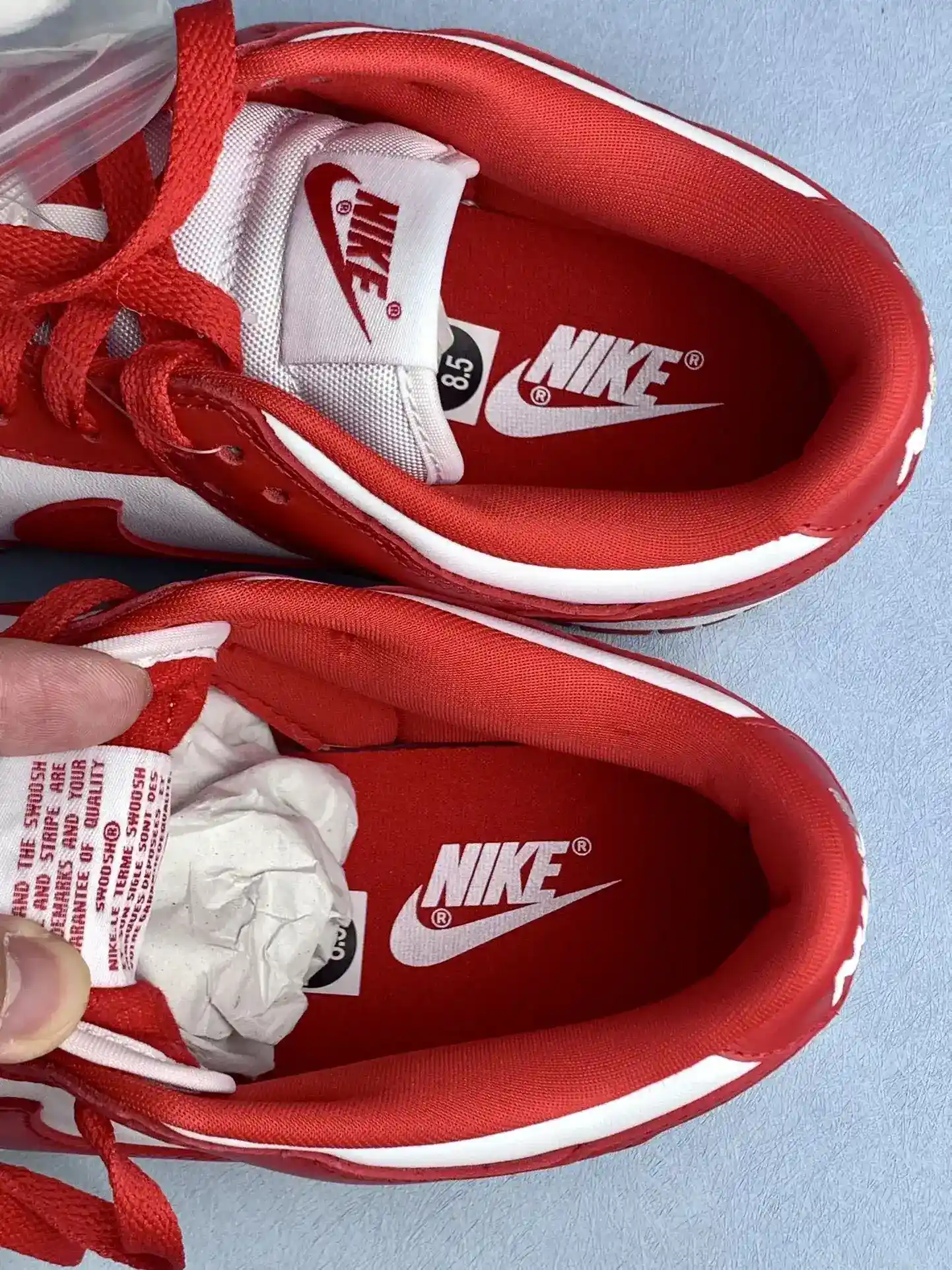 Nike Dunk Low “White and University Red” Shoes product photo from LabelPicks