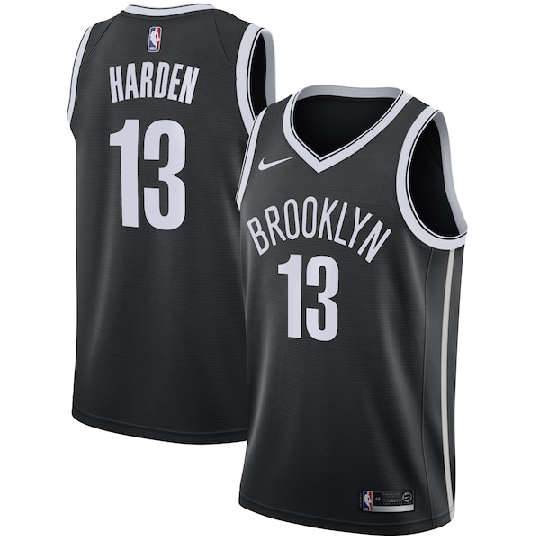 James Harden Brooklyn Nets Nike 2020/21 Swingman Jersey Black - Icon Edition