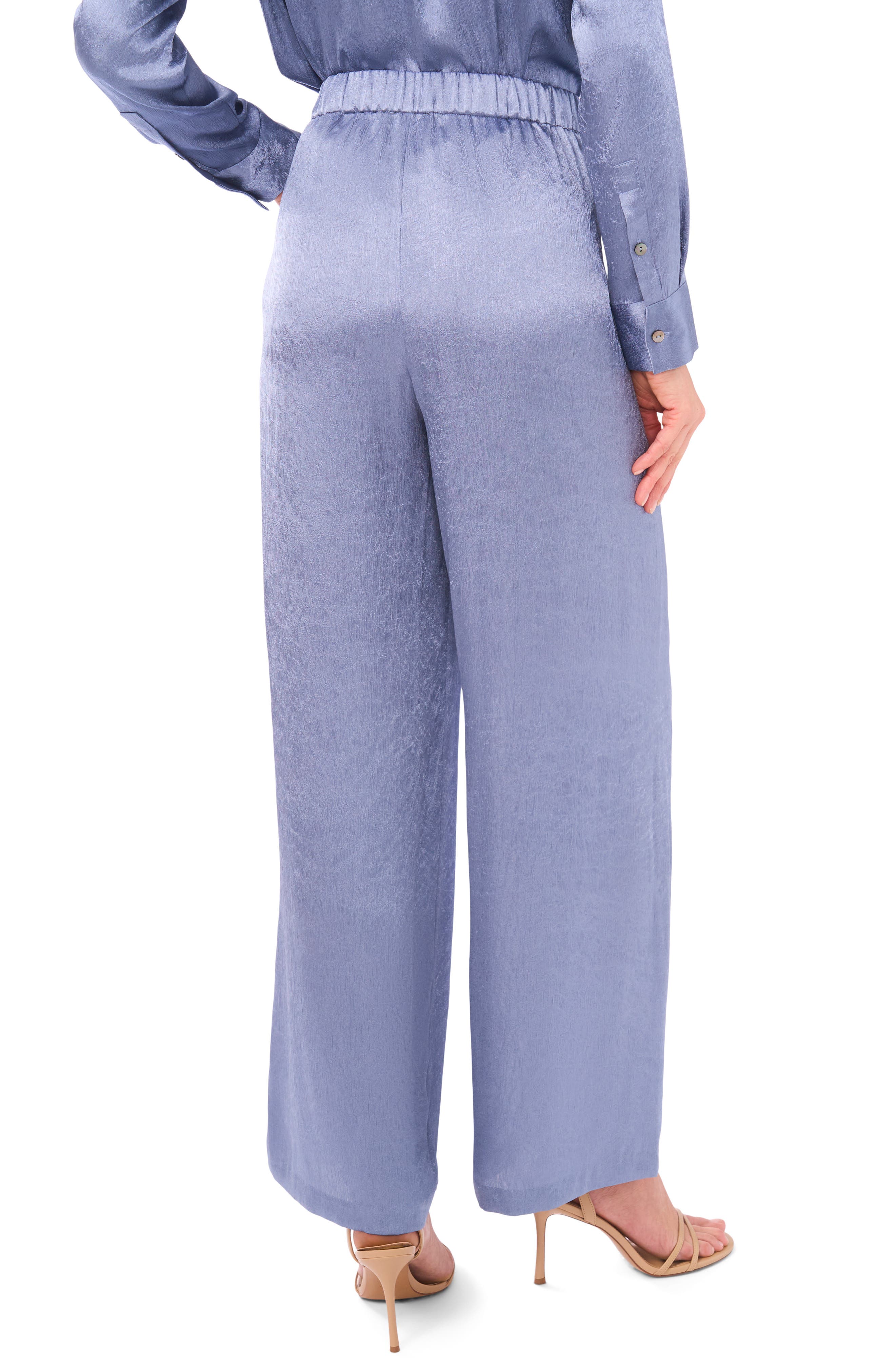 Halogen® Elastic Waist Wide Leg Pants