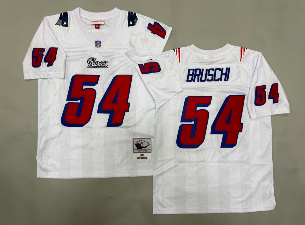 Tedy Bruschi New England Patriots Authentic Throwback Retired Player Jersey