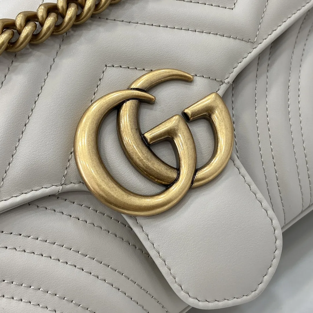 Gucci Grey GG Supreme Canvas Shoulder Bag product photo from LabelPicks