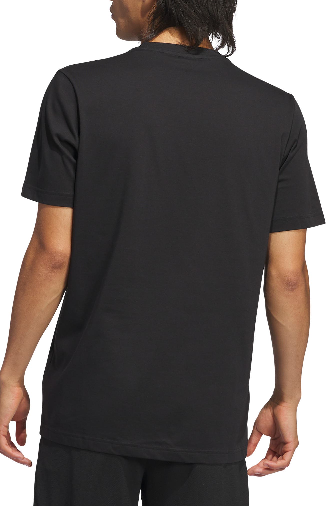 adidas Worldwide Hoops Cotton Blend Graphic Tee
