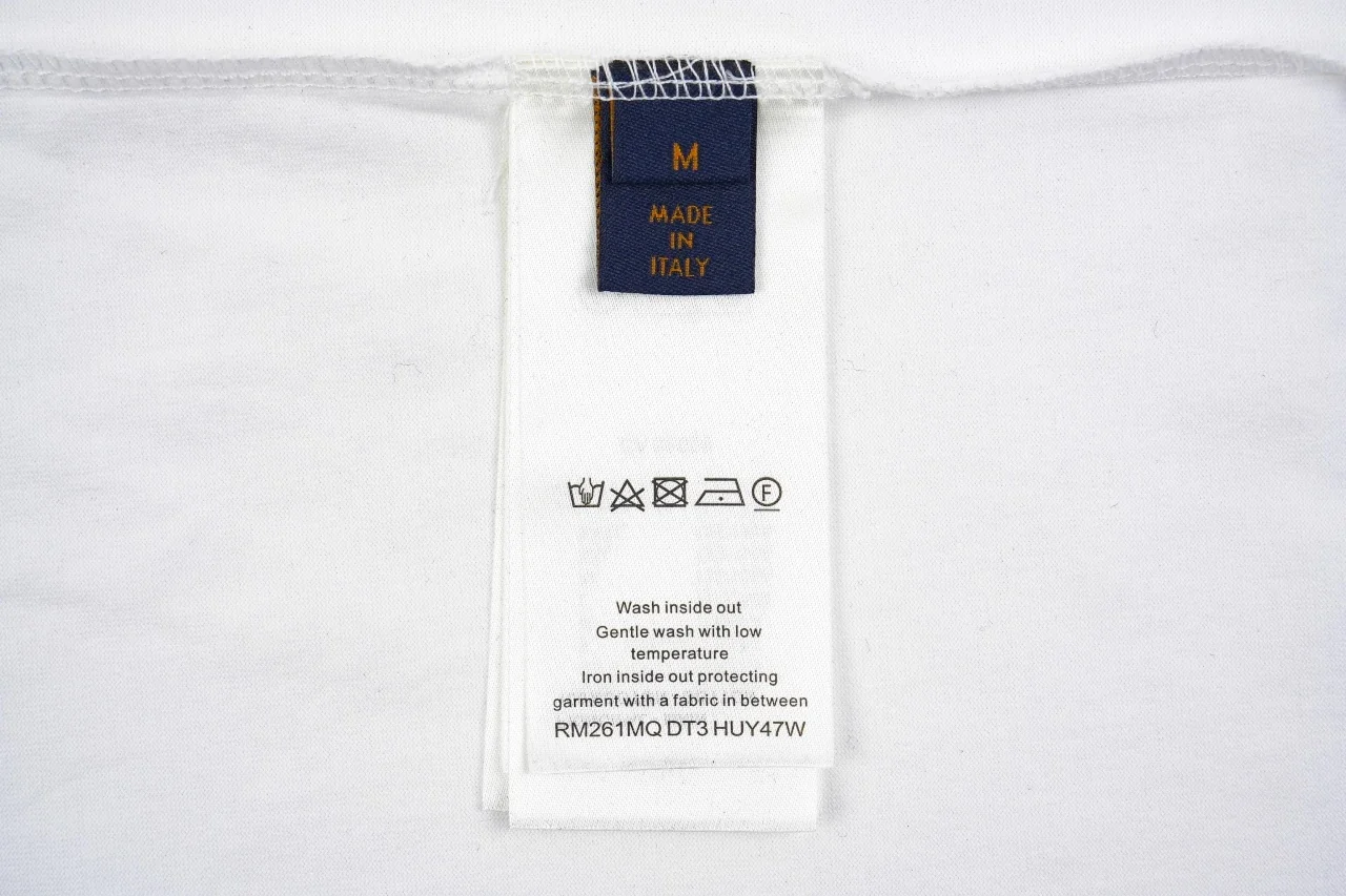 Louis Vuitton White Line Embroidered T-Shirt product photo from LabelPicks