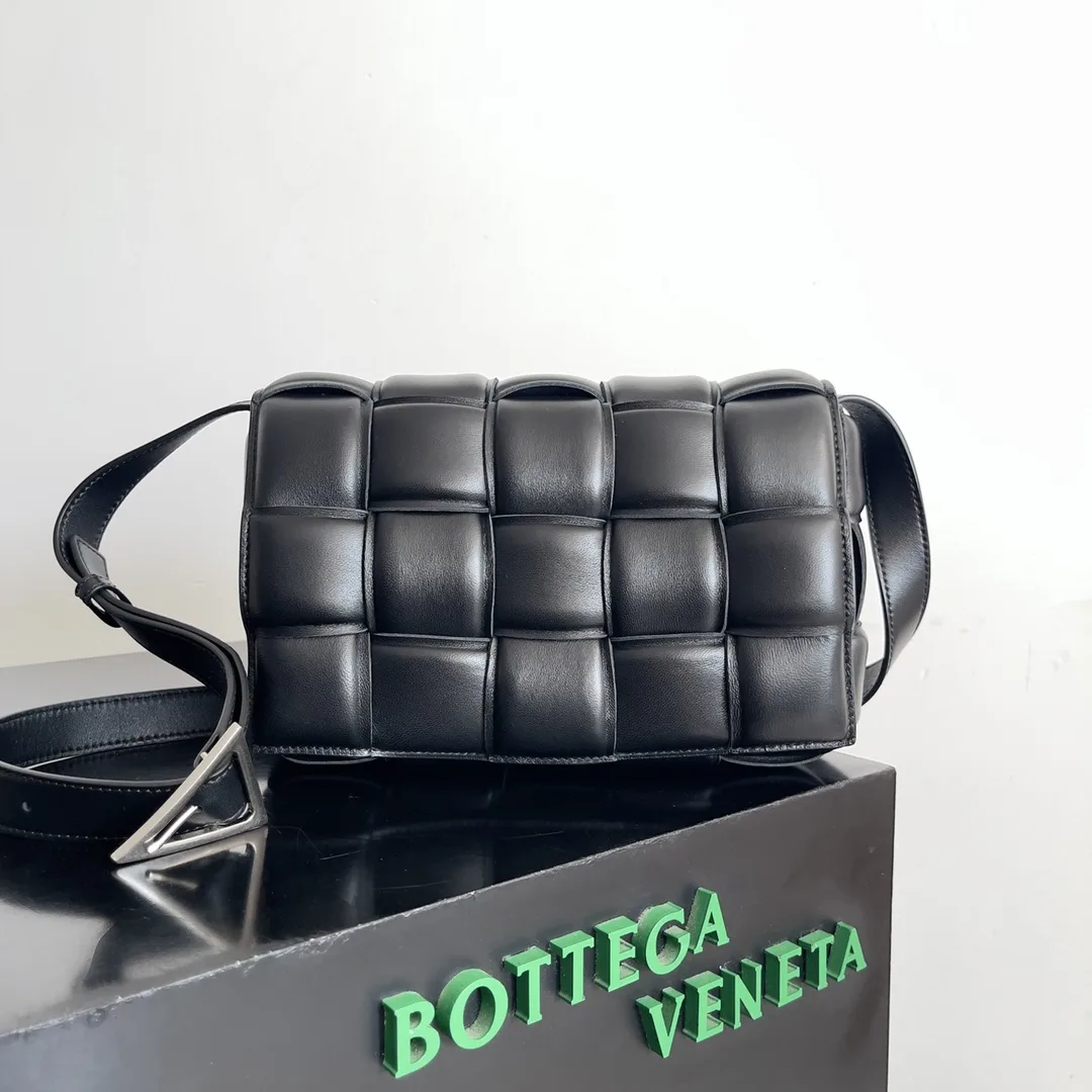 Bottega Veneta Cassette Green Intrecciato Woven Leather Crossbody Bag product photo from LabelPicks