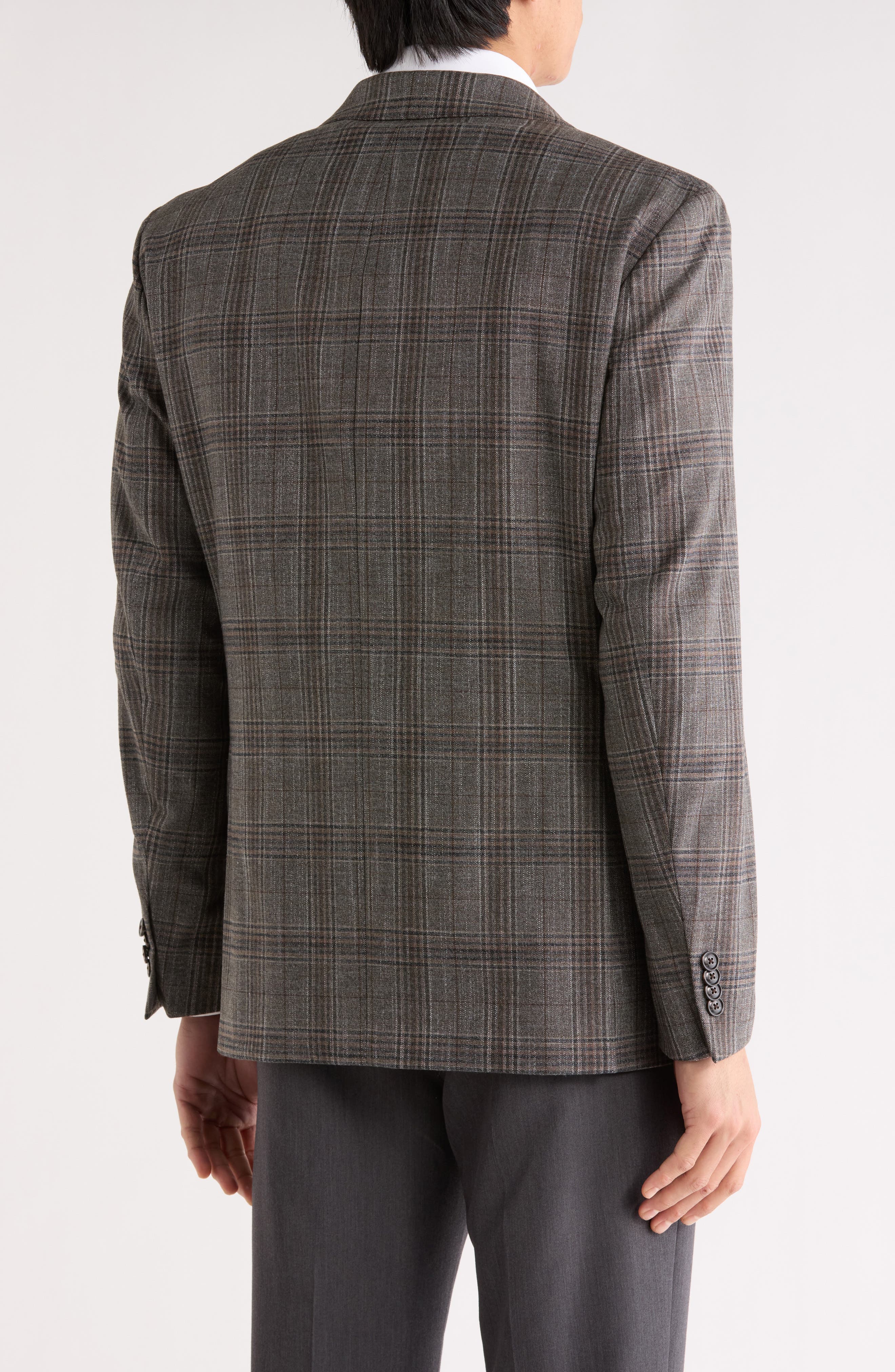 Tommy Hilfiger Plaid Notch Lapel Sport Coat
