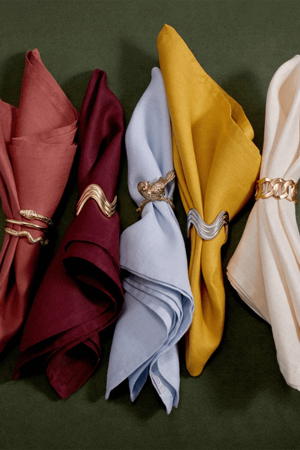 LOBJET Three Rings Tri-Color - Set of 4