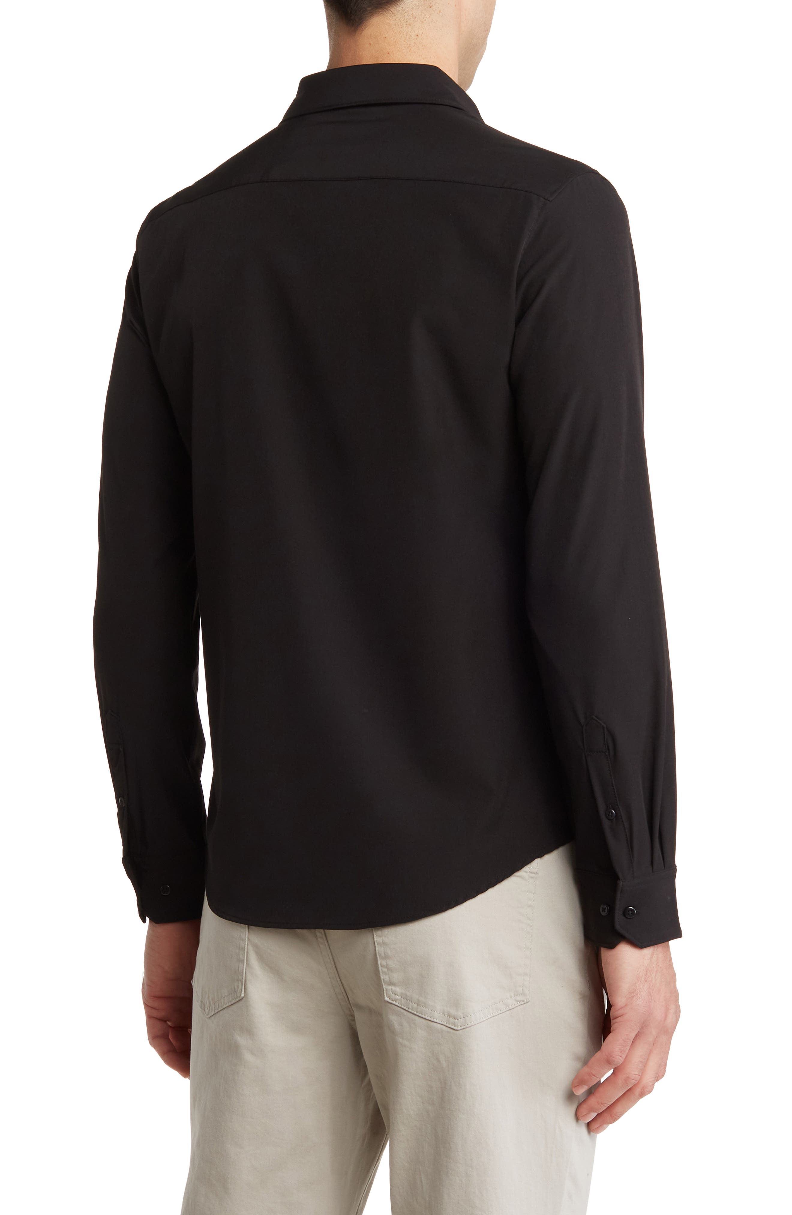 DENIM AND FLOWER Solid Stretch Tech Shirt