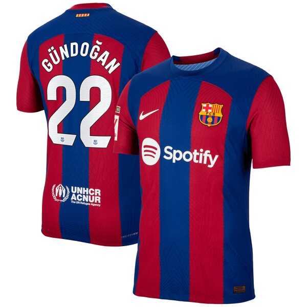 Ilkay Gündogan Barcelona Nike 2023/24 Home Match Authentic Player Jersey - Royal/Aqua/White