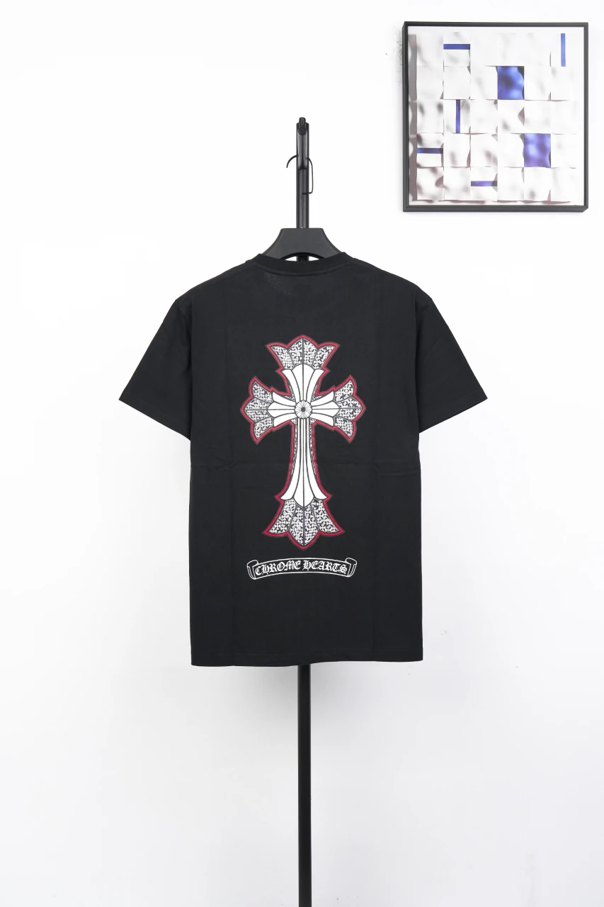 Chrome Hearts Black Double Cross Graphic T-Shirt product photo from LabelPicks