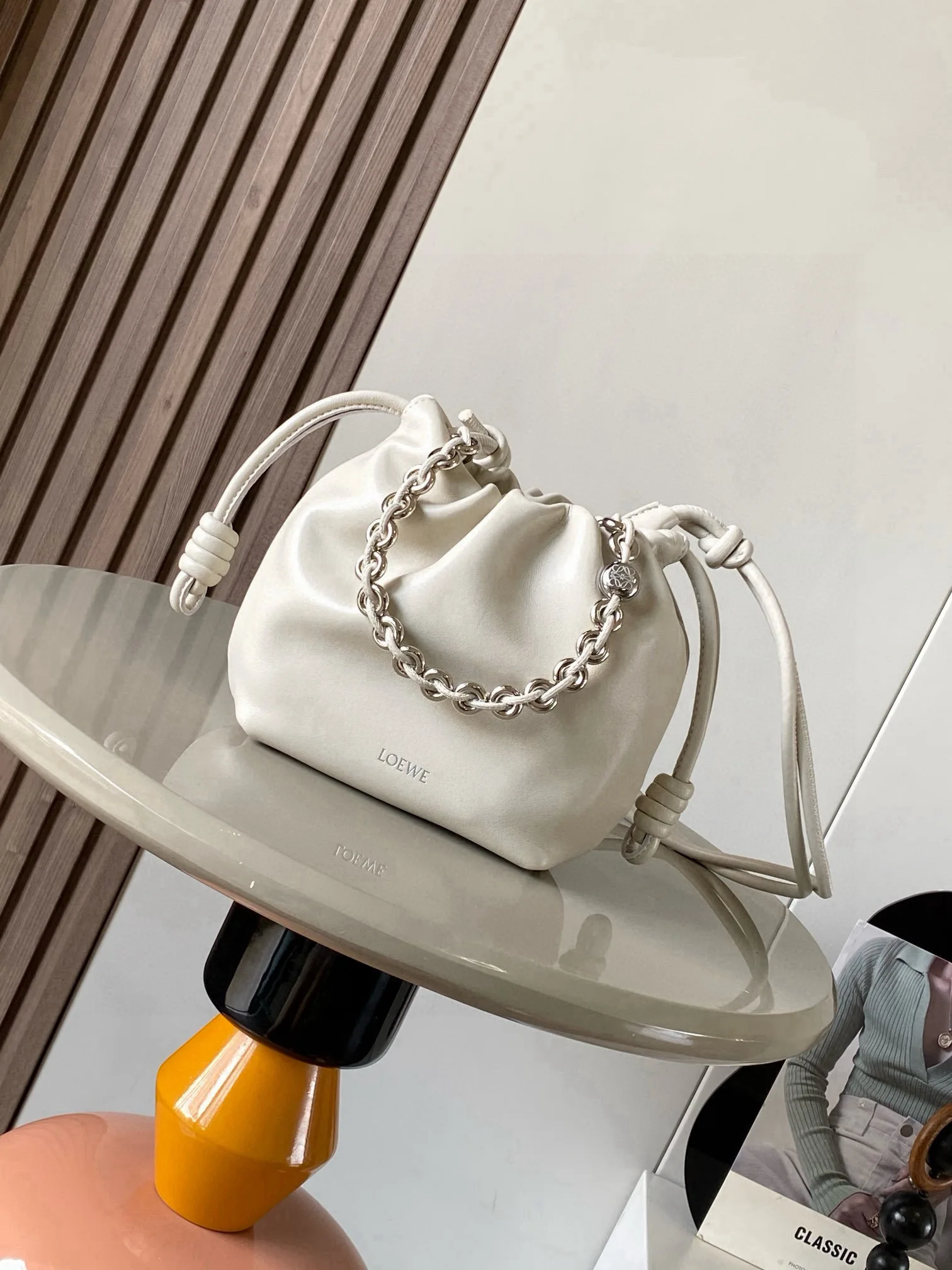 Loewe Lambskin Flamenco Bucket Bag product photo from LabelPicks