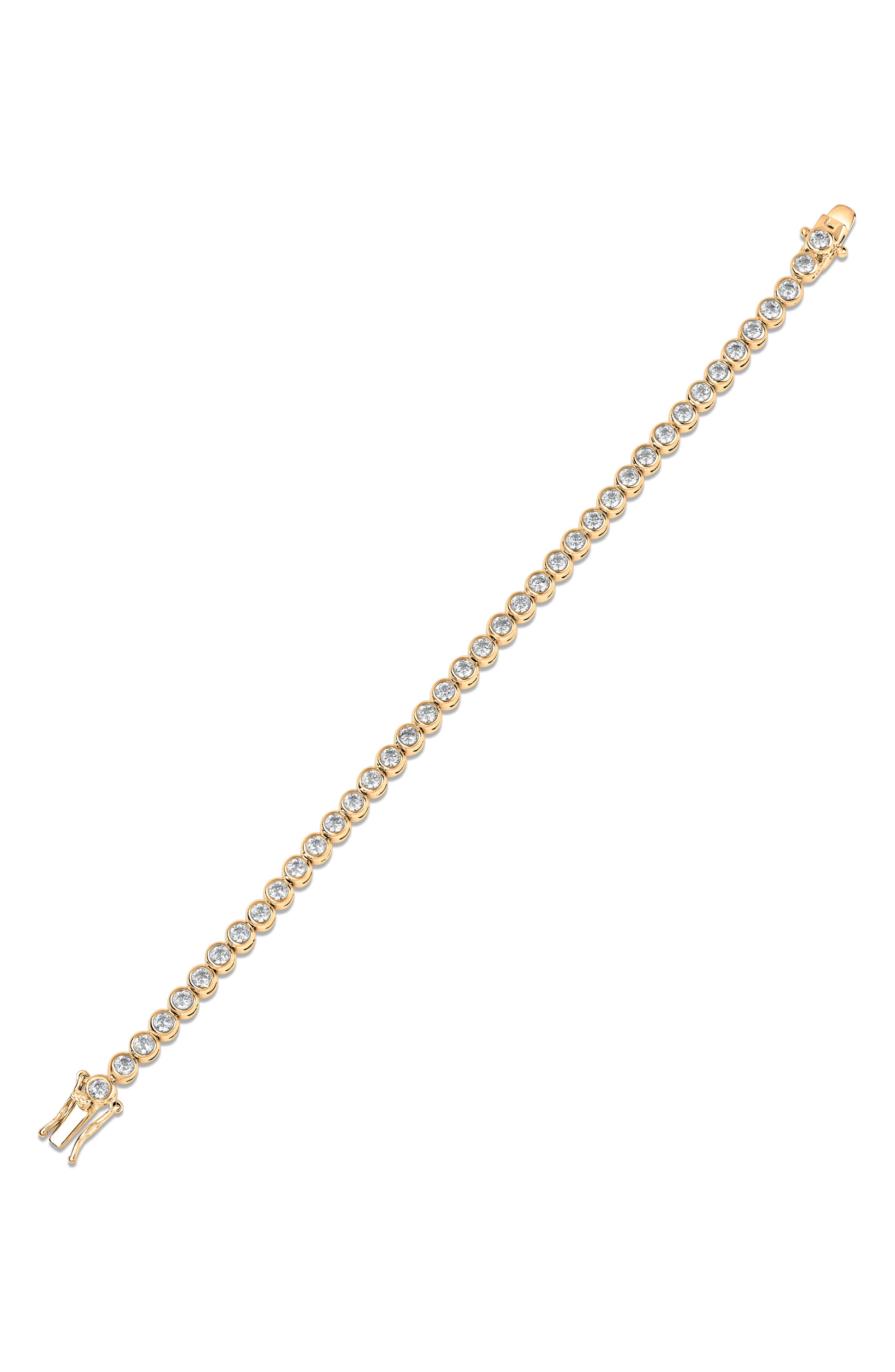 CZ by Kenneth Jay Lane Bezel Cubic Zirconia Tennis Bracelet