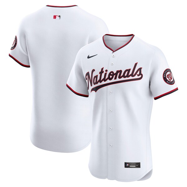 Washington Nationals Nike Home Elite Jersey - White