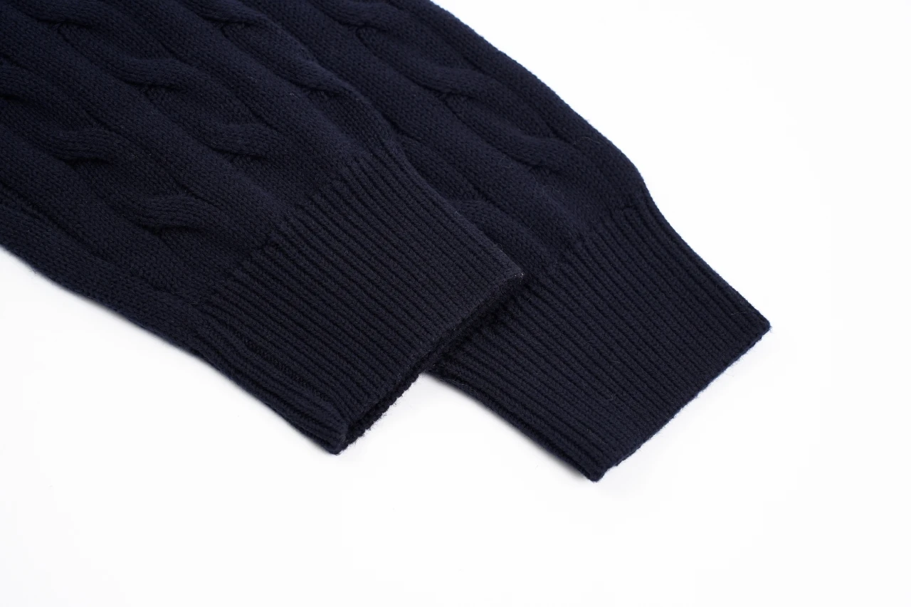 Ralph Lauren Navy Pony Embroidered Cable Knit Shirt product photo from LabelPicks