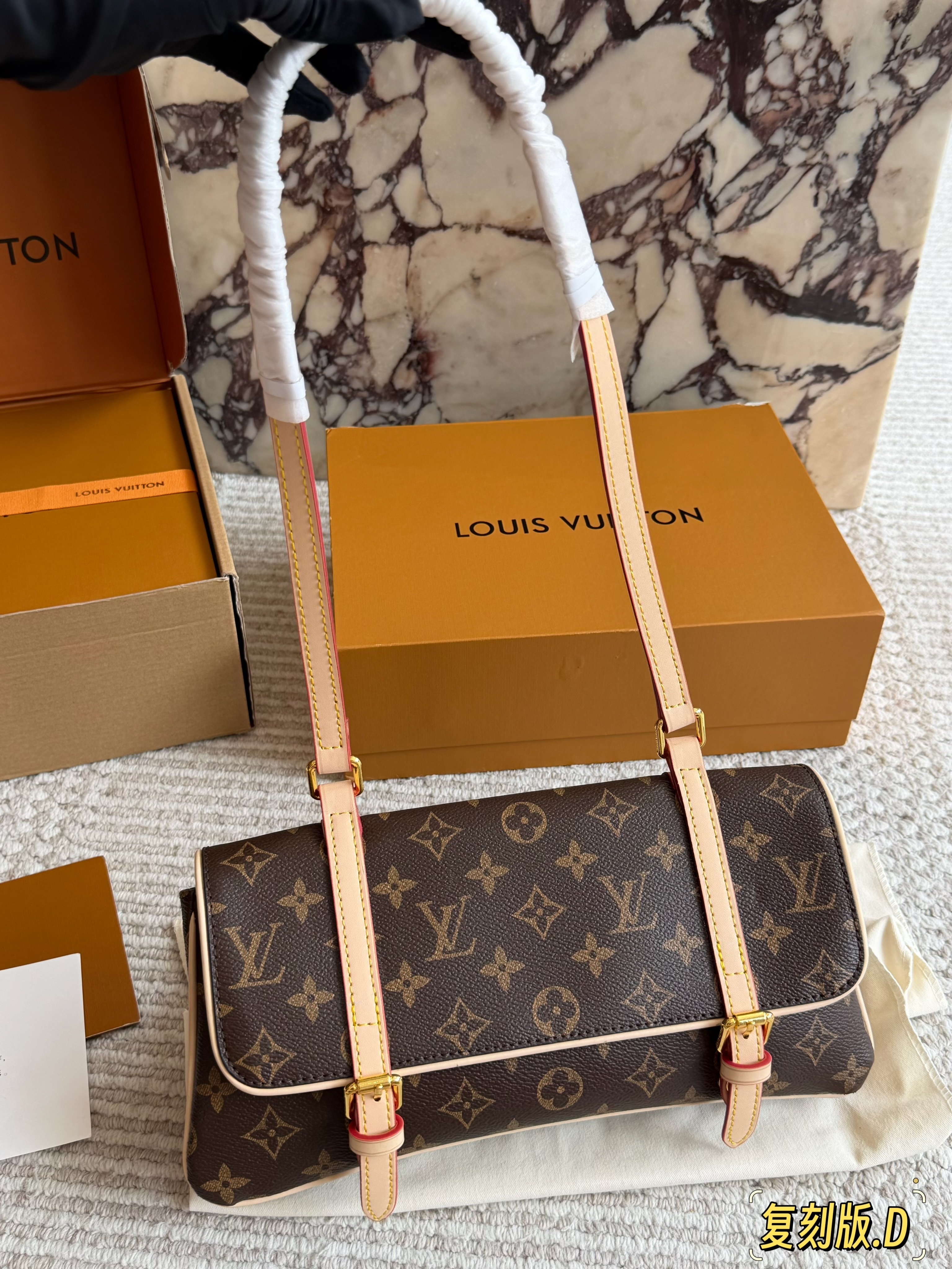 LV Vintage Baguette Shoulder Bag