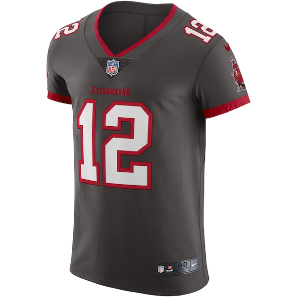 Tom Brady Tampa Bay Buccaneers Nike Alternate Vapor Elite Jersey - Pewter