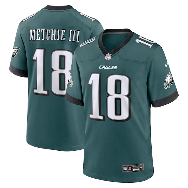 John Metchie III Philadelphia Eagles Nike Team Game Jersey - Midnight Green