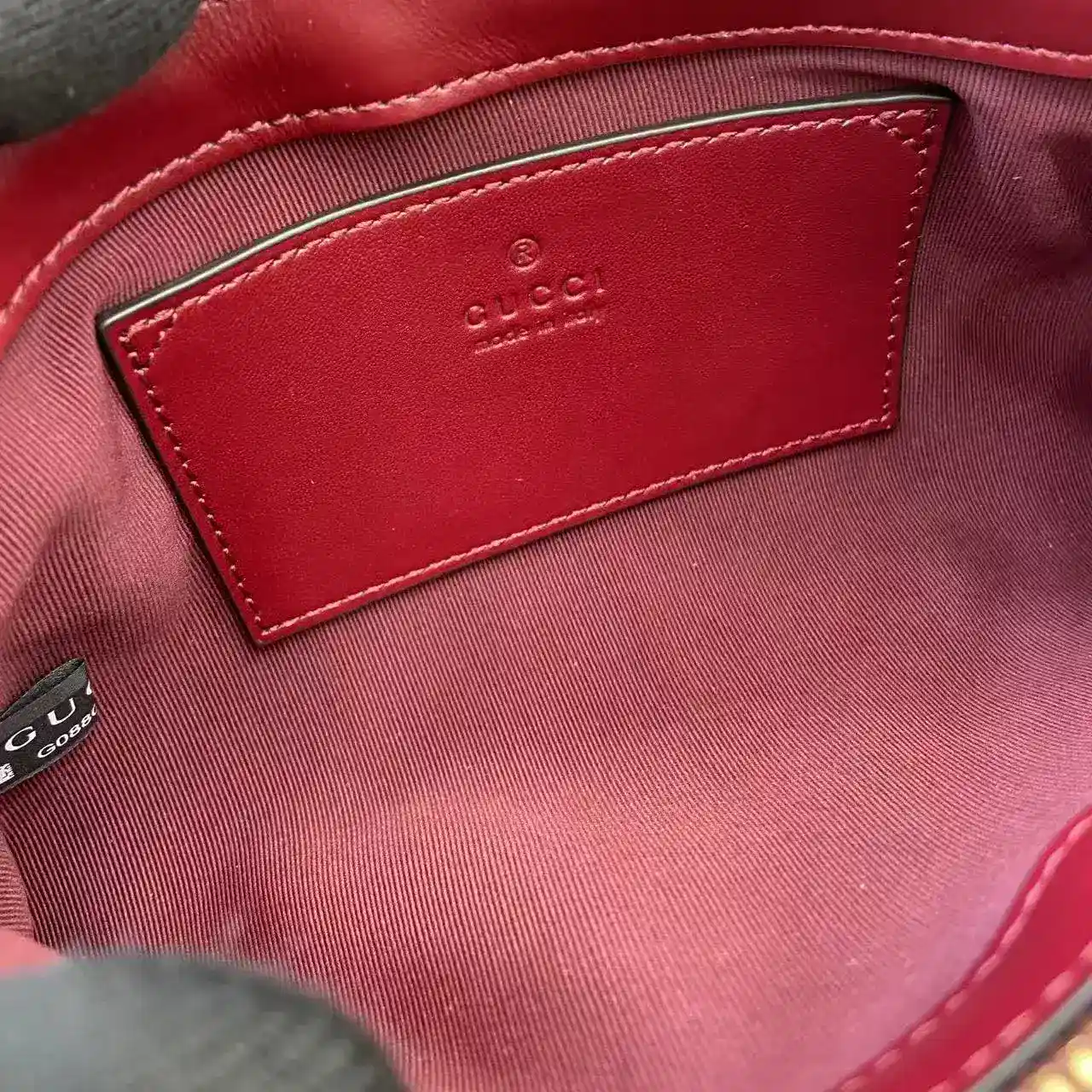 Gucci Red Marmont GG Supreme Canvas Shoulder Bag product photo from LabelPicks