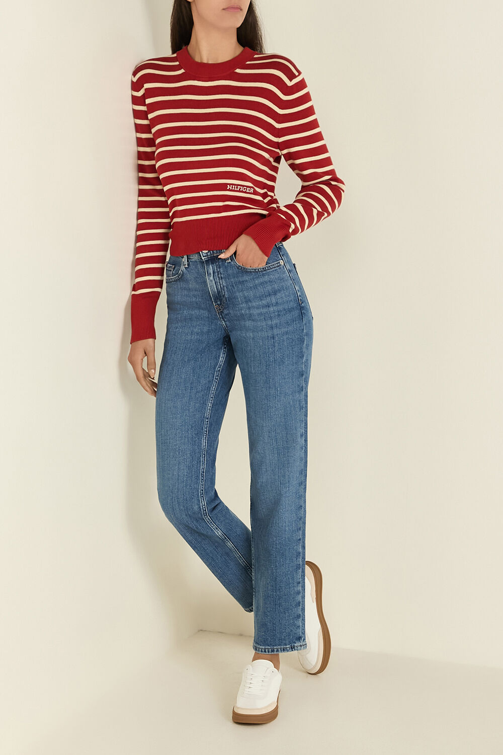 TOMMY HILFIGER מכנסי ג'ינס ישרים