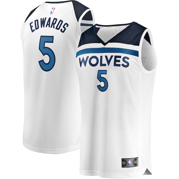 Anthony Edwards Minnesota Timberwolves  Youth Fast Break Replica Player Jersey - Association Edition - White