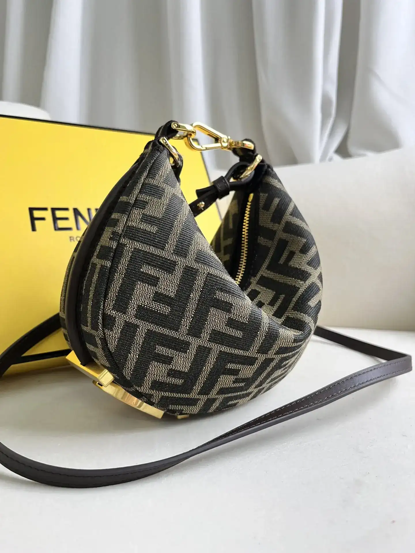 Fendi Monogram Canvas Hobo Bag product photo from LabelPicks