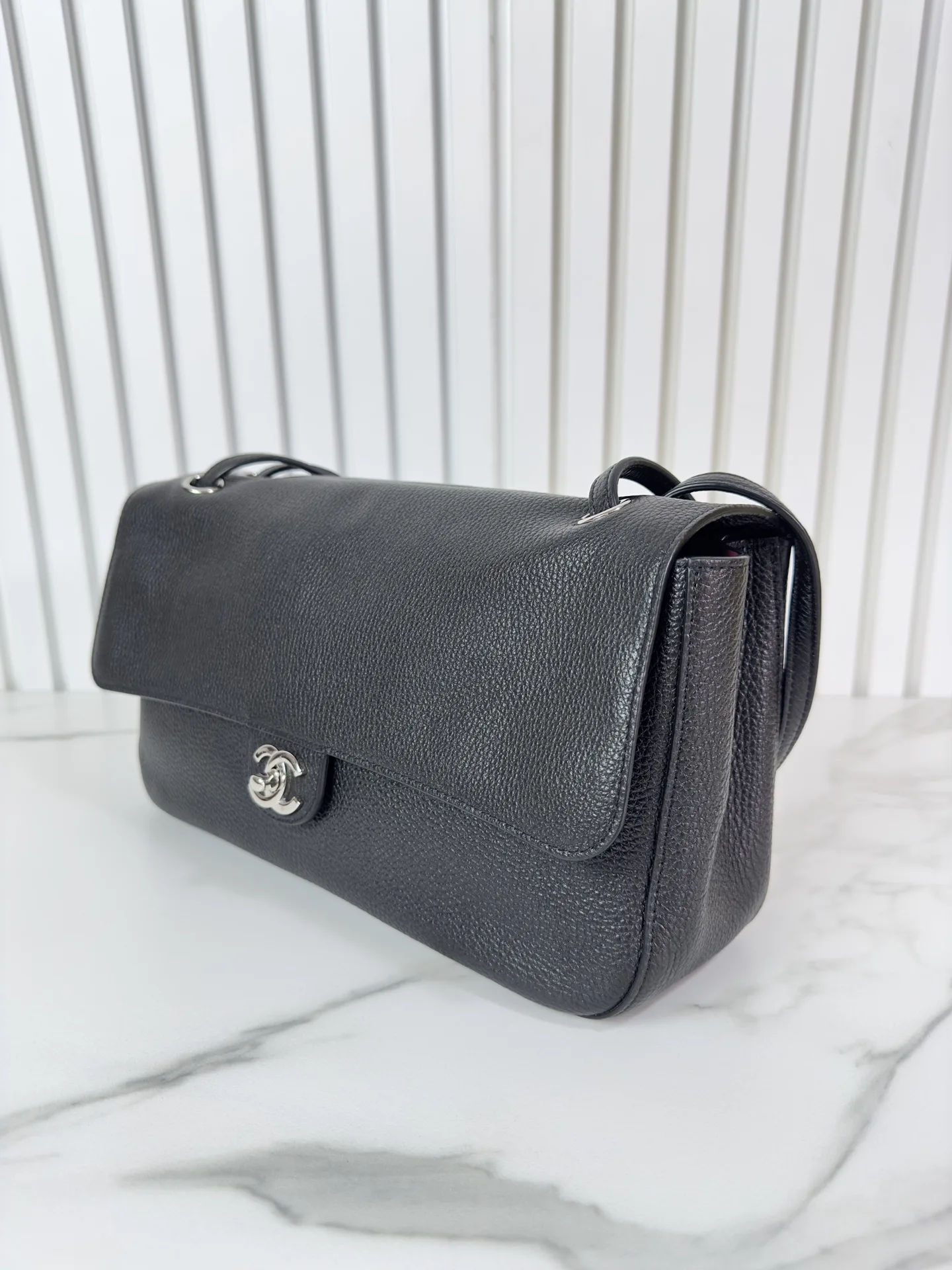 Chanel Classic Flap Grained Leather Shoulder Bag product photo from LabelPicks