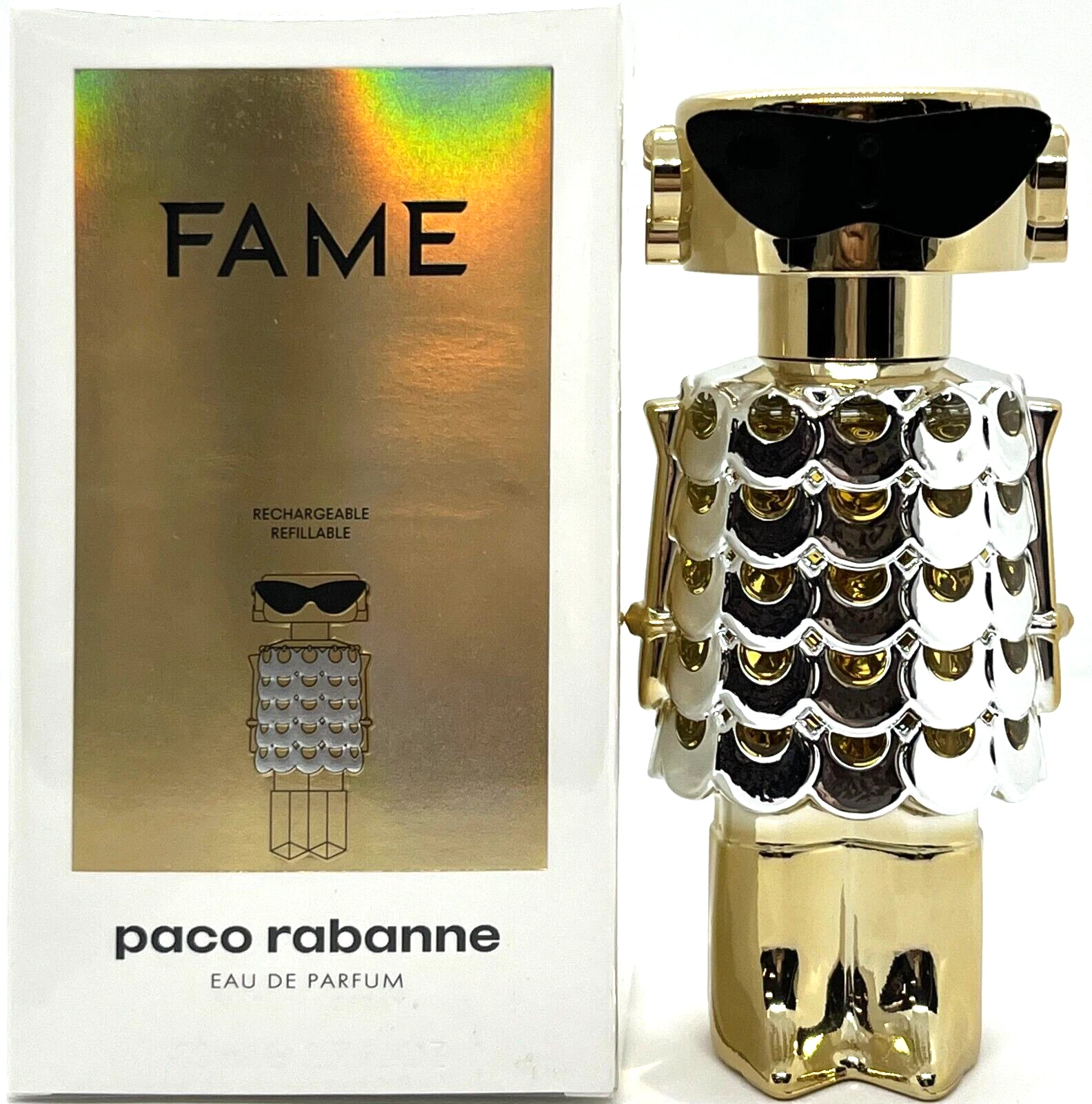 Rabanne Fame EDP for Women – Mango, Jasmine & Creamy Incense, 2.7 Fl Oz