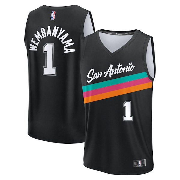 Victor Wembanyama San Antonio Spurs  2025/26 City Edition Fast Break Jersey - Black