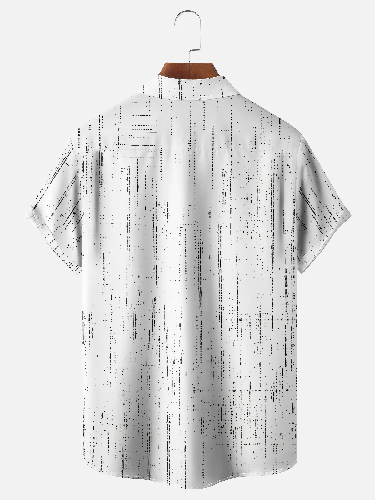 Moisture-Wicking Abstract Gradient Chest Pocket Holiday Hawaiian Shirt