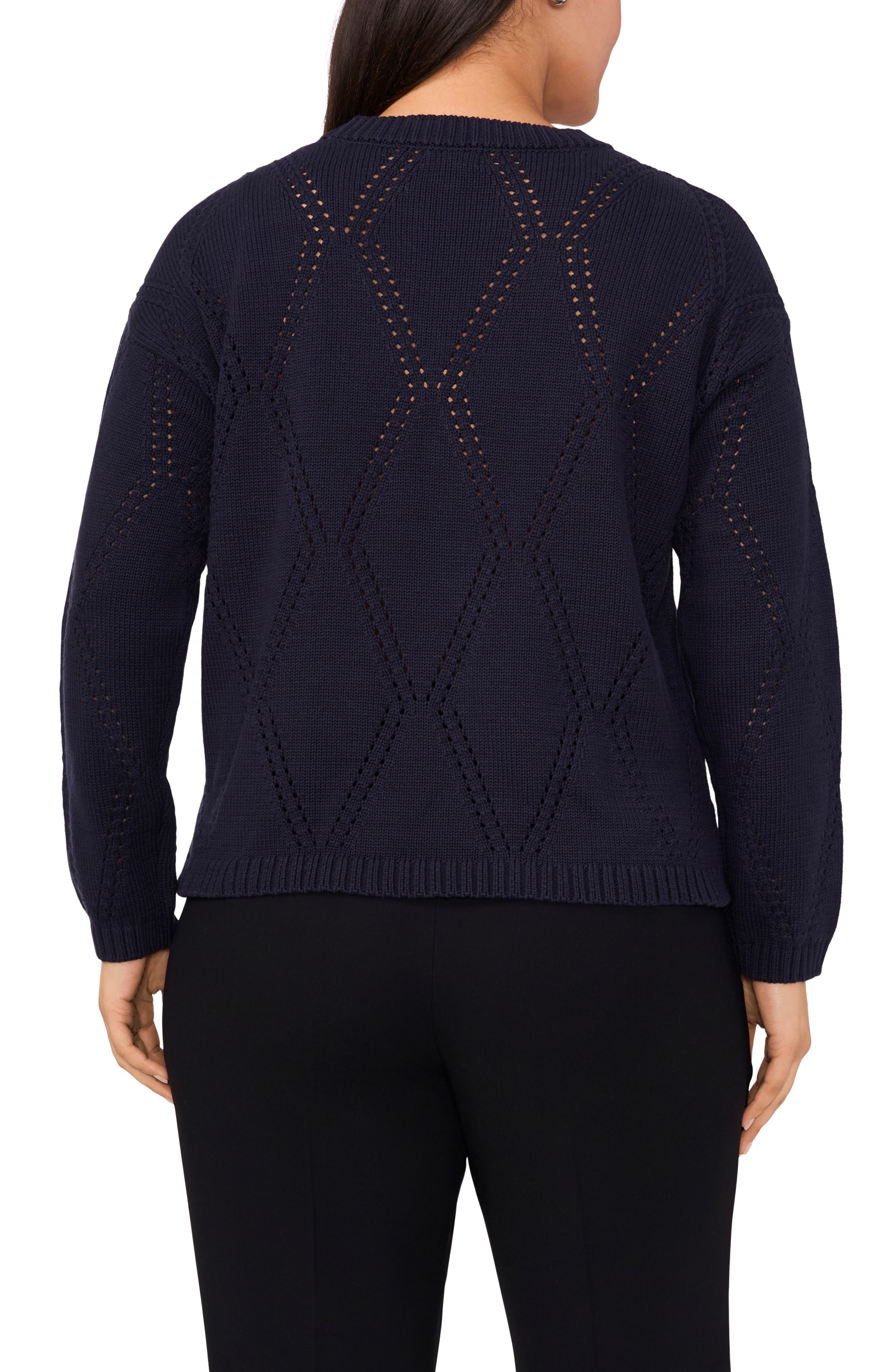 Halogen® High-Low Crewneck Sweater