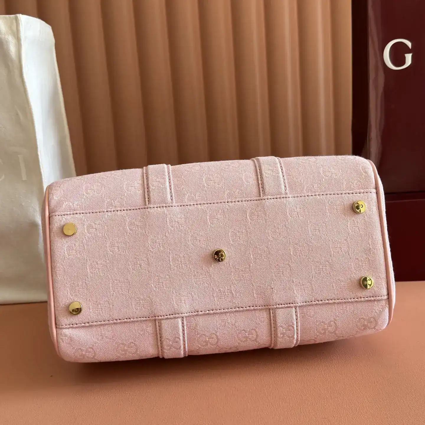 Gucci Ophidia Pink GG Supreme Canvas Top Handle Bag product photo from LabelPicks