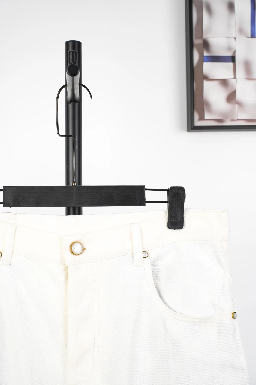 Louis Vuitton Off White Back Pocket Stitch Monogram Denim Pants product photo from LabelPicks