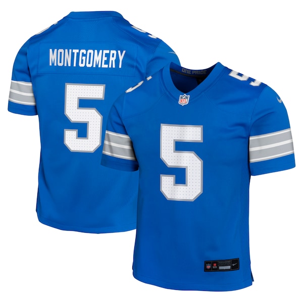 David Montgomery Detroit Lions Nike Youth Team Player Game Jersey - Blue