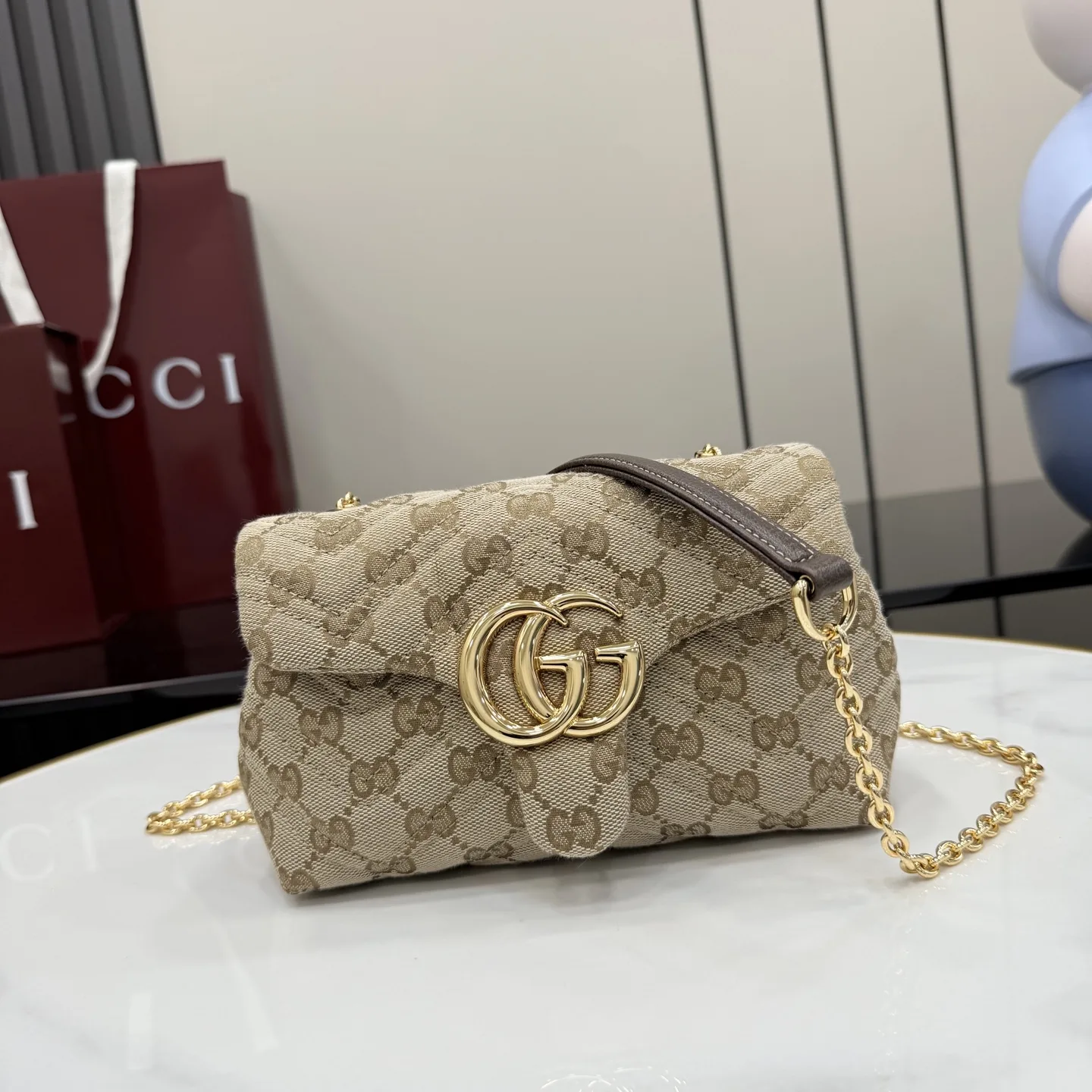 Gucci Generation Brown GG Supreme Canvas Crossbody Bag product photo from LabelPicks