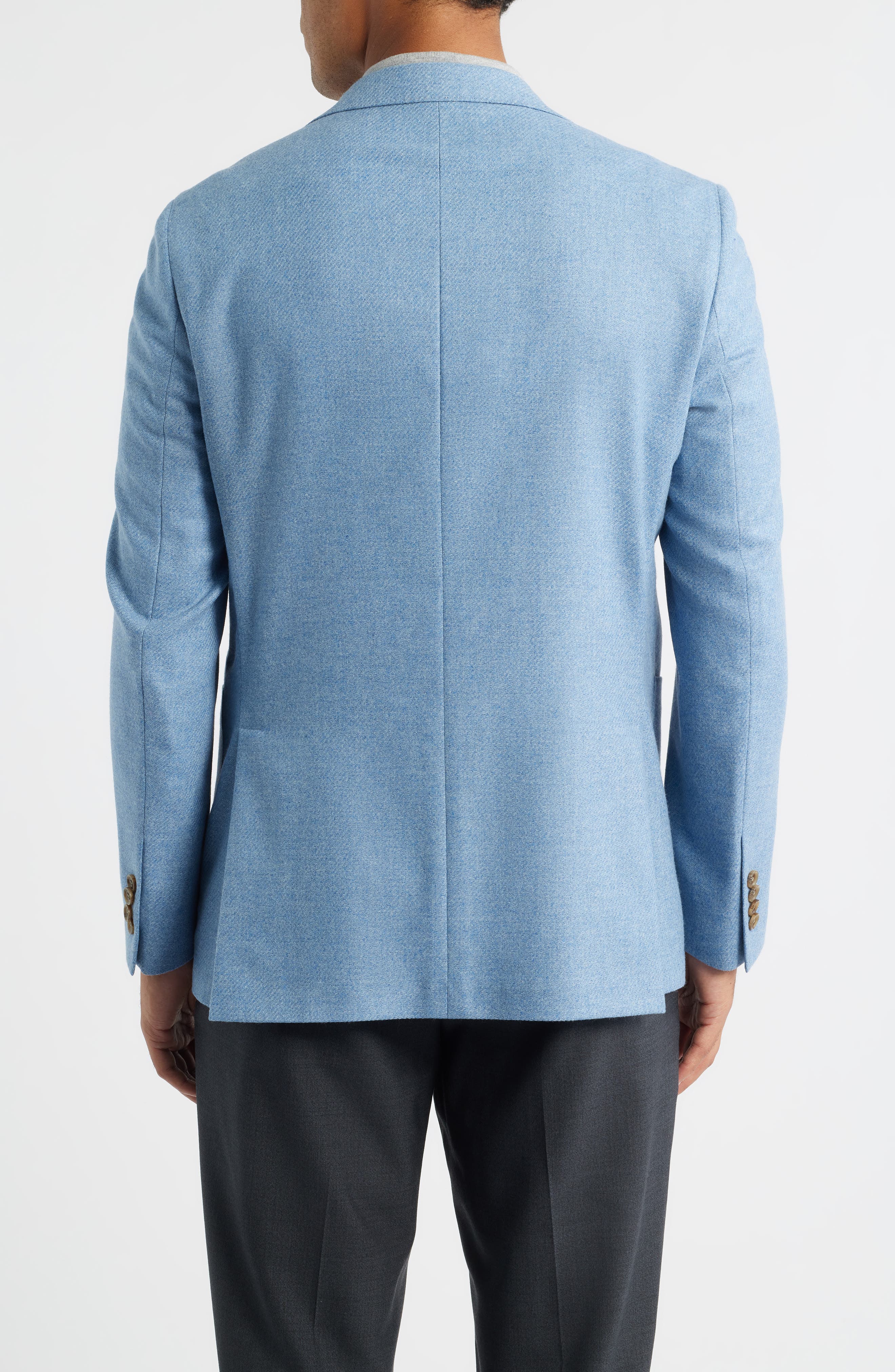 Jack Victor Morton Contemporary Fit Light Blue Mélange Wool Sport Coat