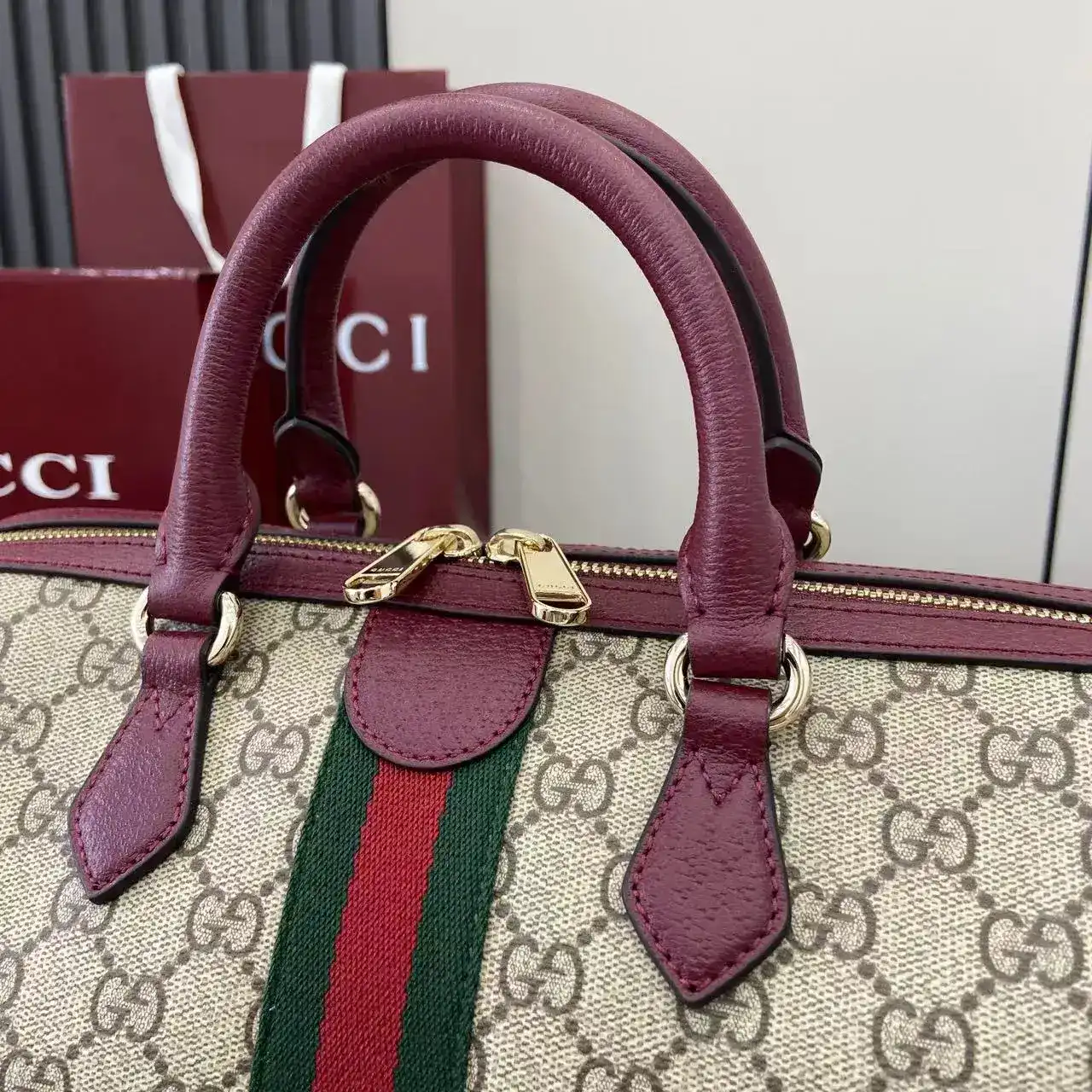 Gucci Brown Ophidia Top Handle Bag product photo from LabelPicks