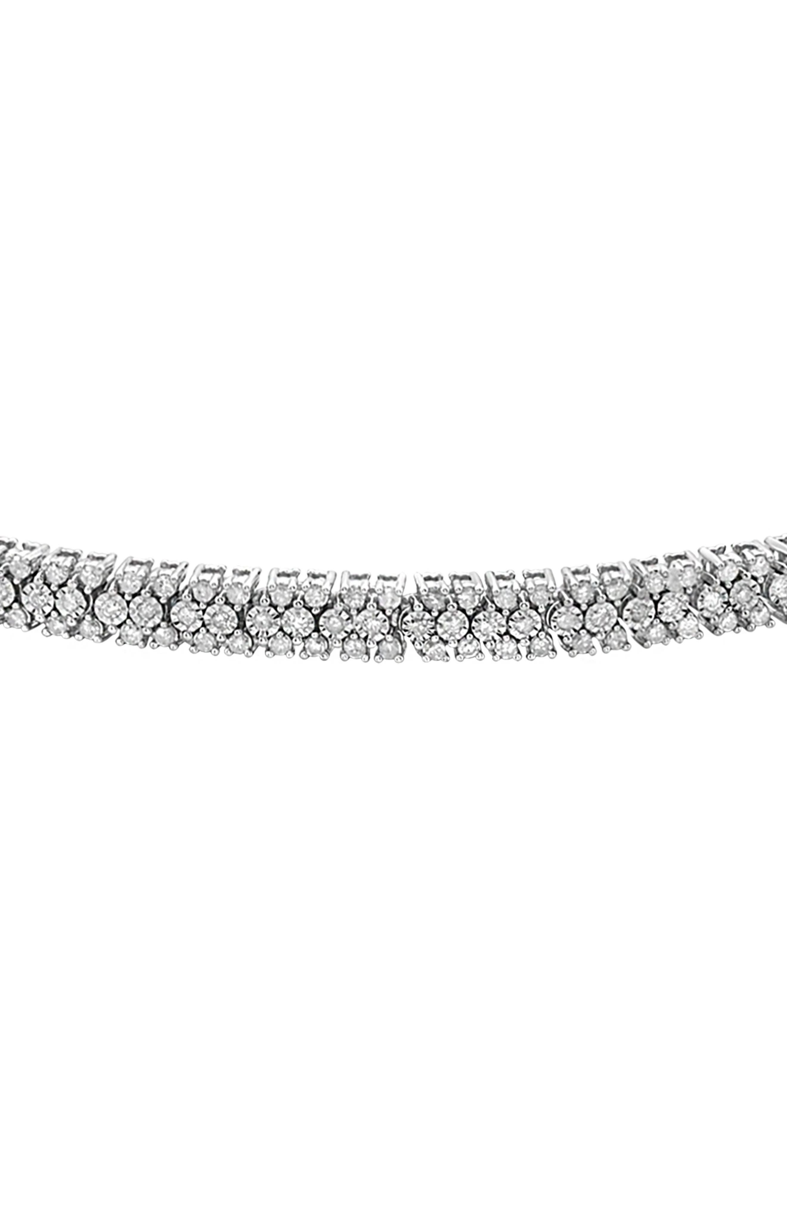 EFFY Sterling Silver Diamond Tennis Bracelet