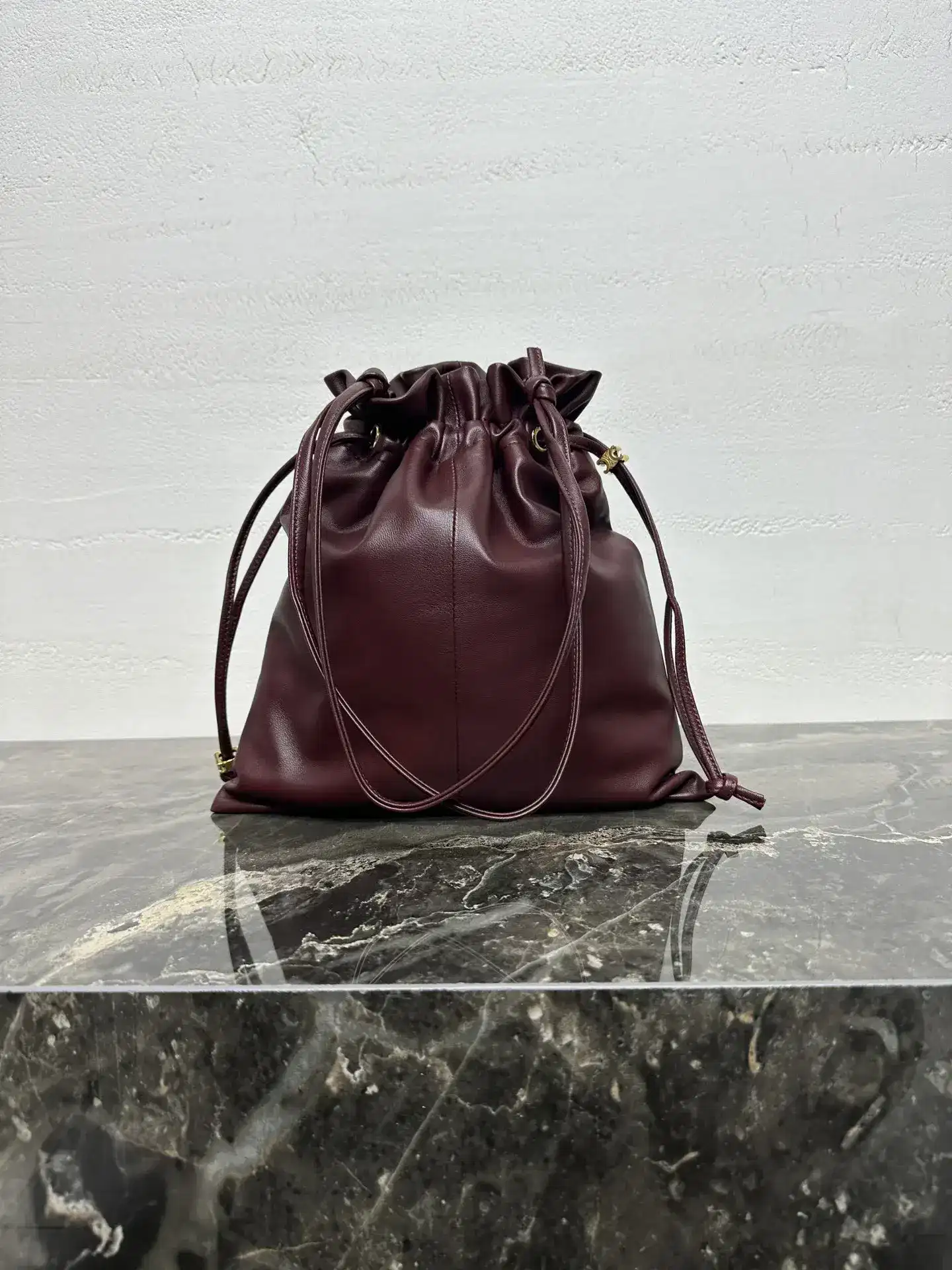 Celine Lambskin Crystal Pouch Bucket Bag product photo from LabelPicks
