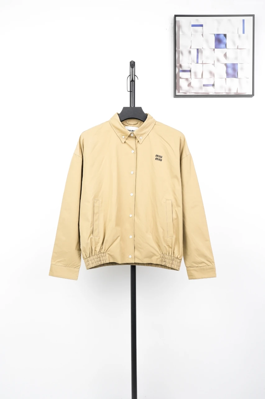 Miu Miu Beige Cotton Shirt Jacket product photo from LabelPicks