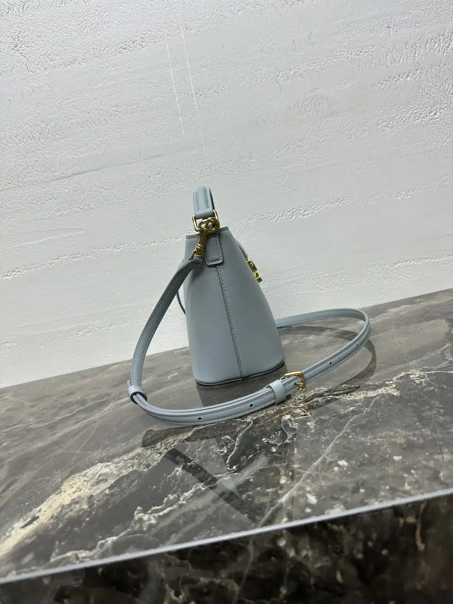 Celine Gold Louise Calfskin Bucket Bag product photo from LabelPicks