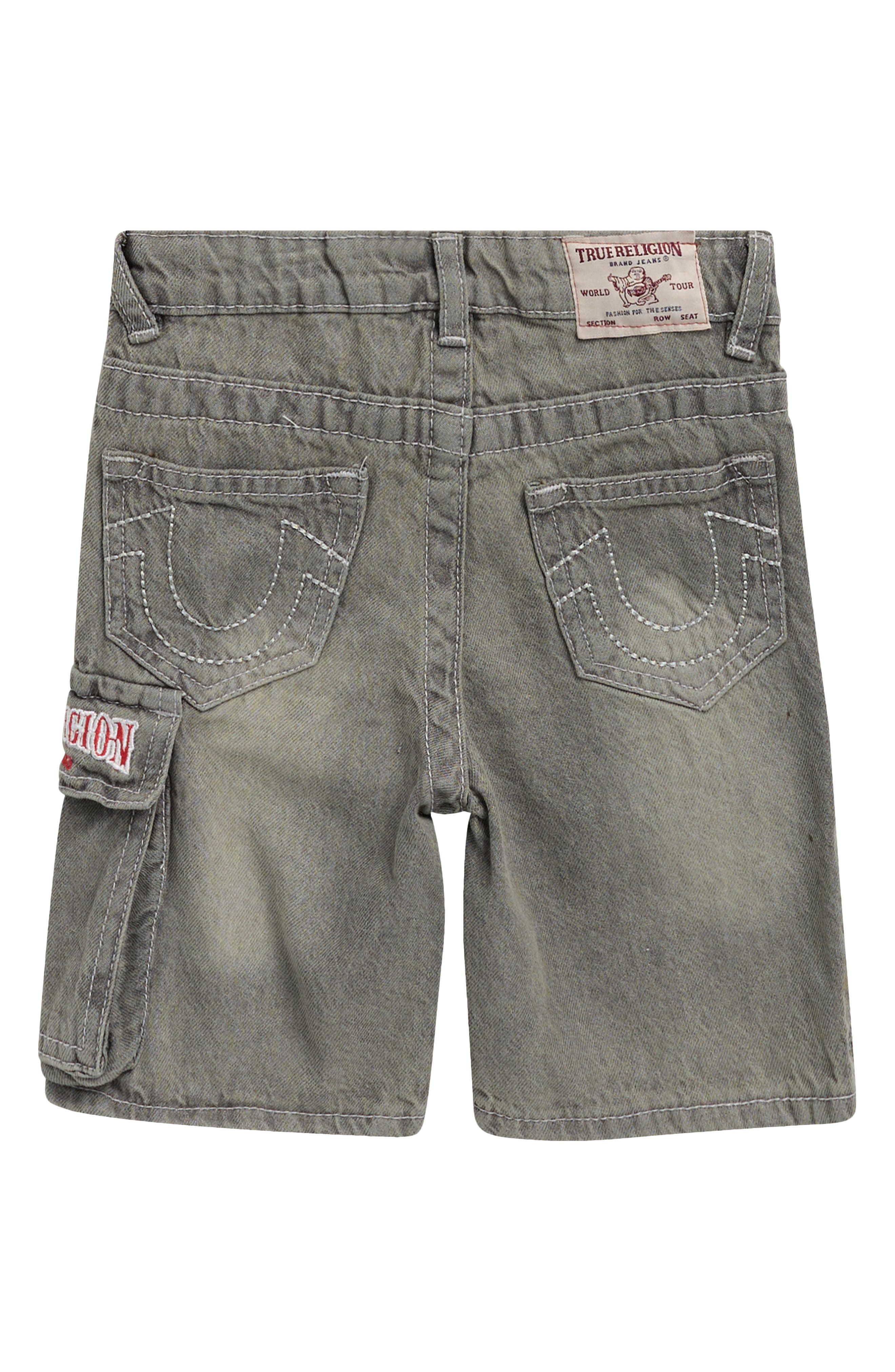 True Religion Kids' Knit Graphic T-Shirt & Denim Cargo Shorts Set