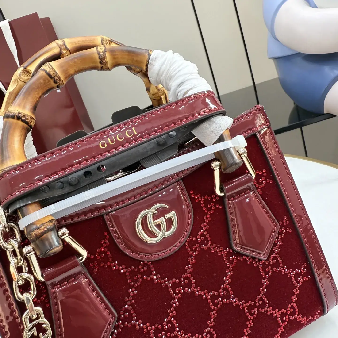 Gucci Gold GG Supreme Canvas Crossbody Bag product photo from LabelPicks