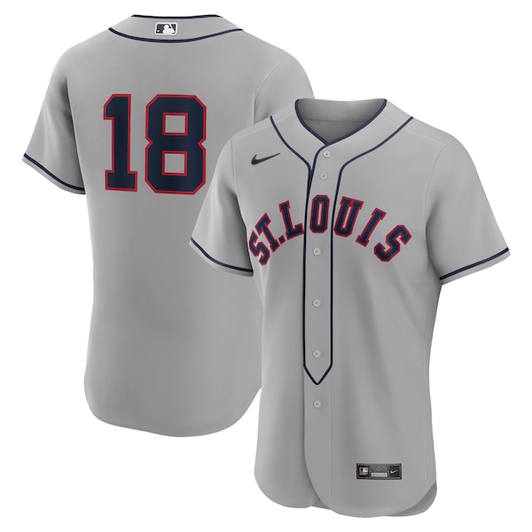Jordan Walker St. Louis Cardinals Nike 2024 Rickwood Classic Authentic Player Jersey - Gray