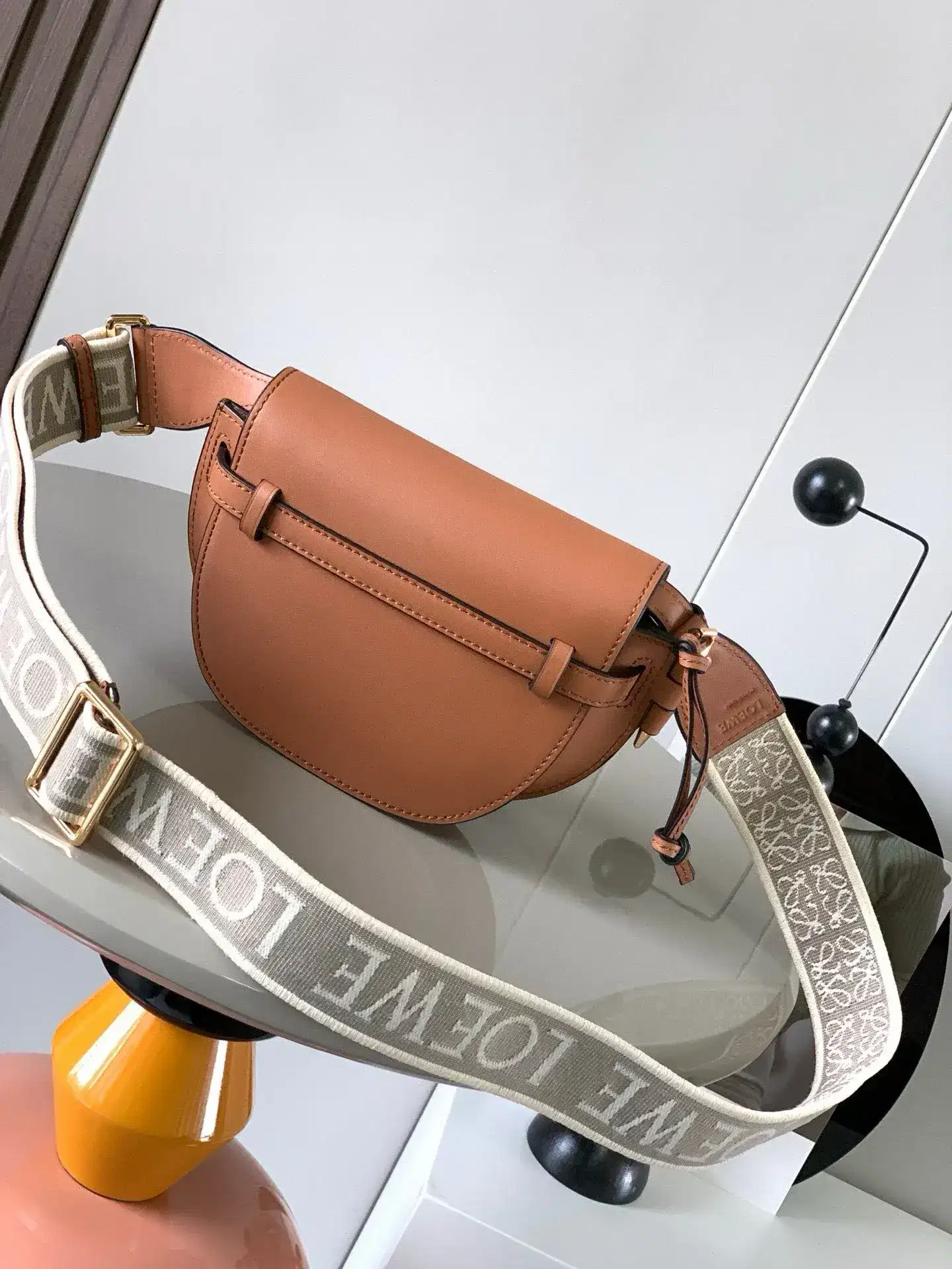 Loewe Brown Calfskin Shoulder Bag product photo from LabelPicks