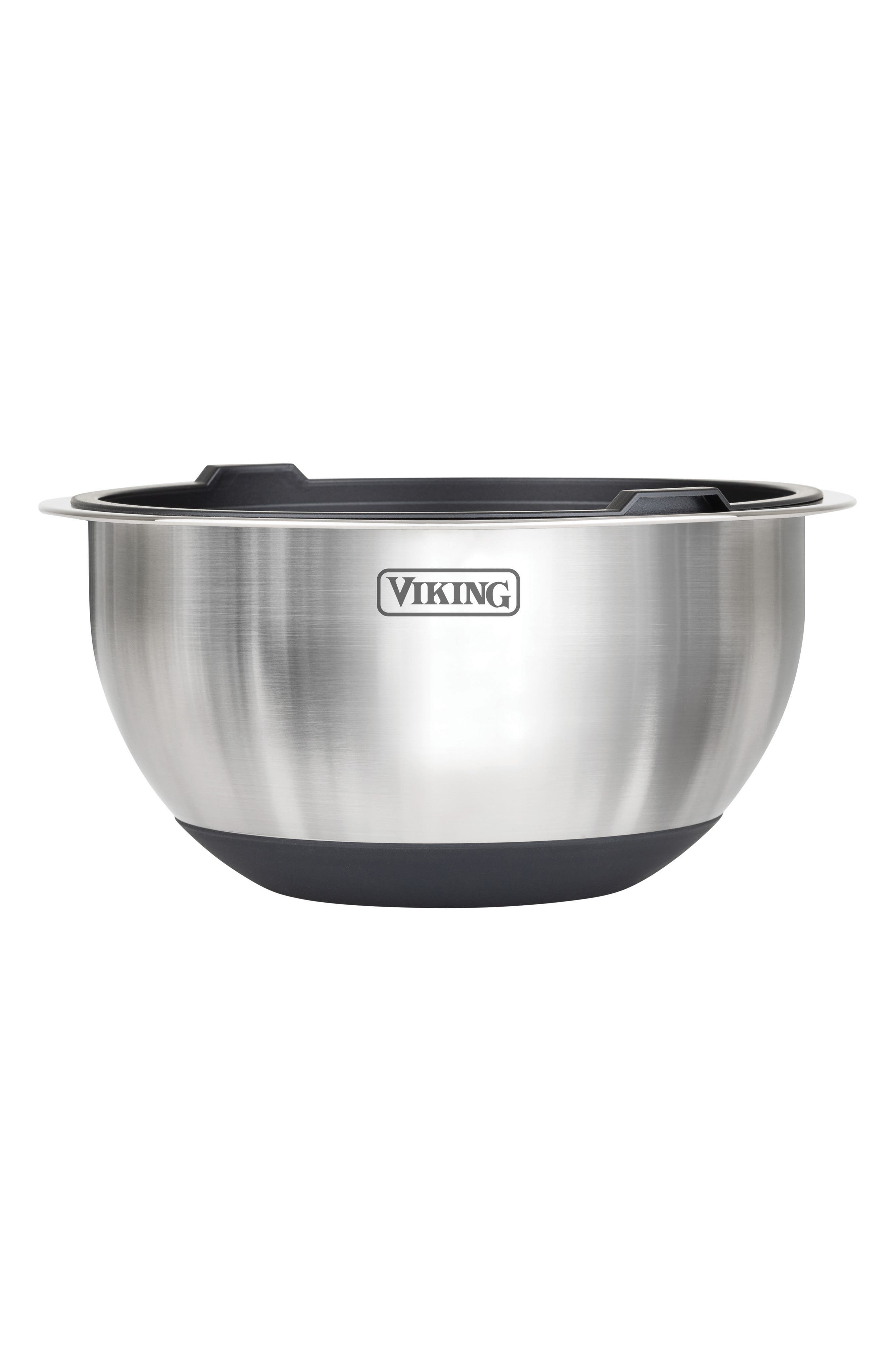 Viking 8-Piece Stainless Steel Bowls with Lids Set