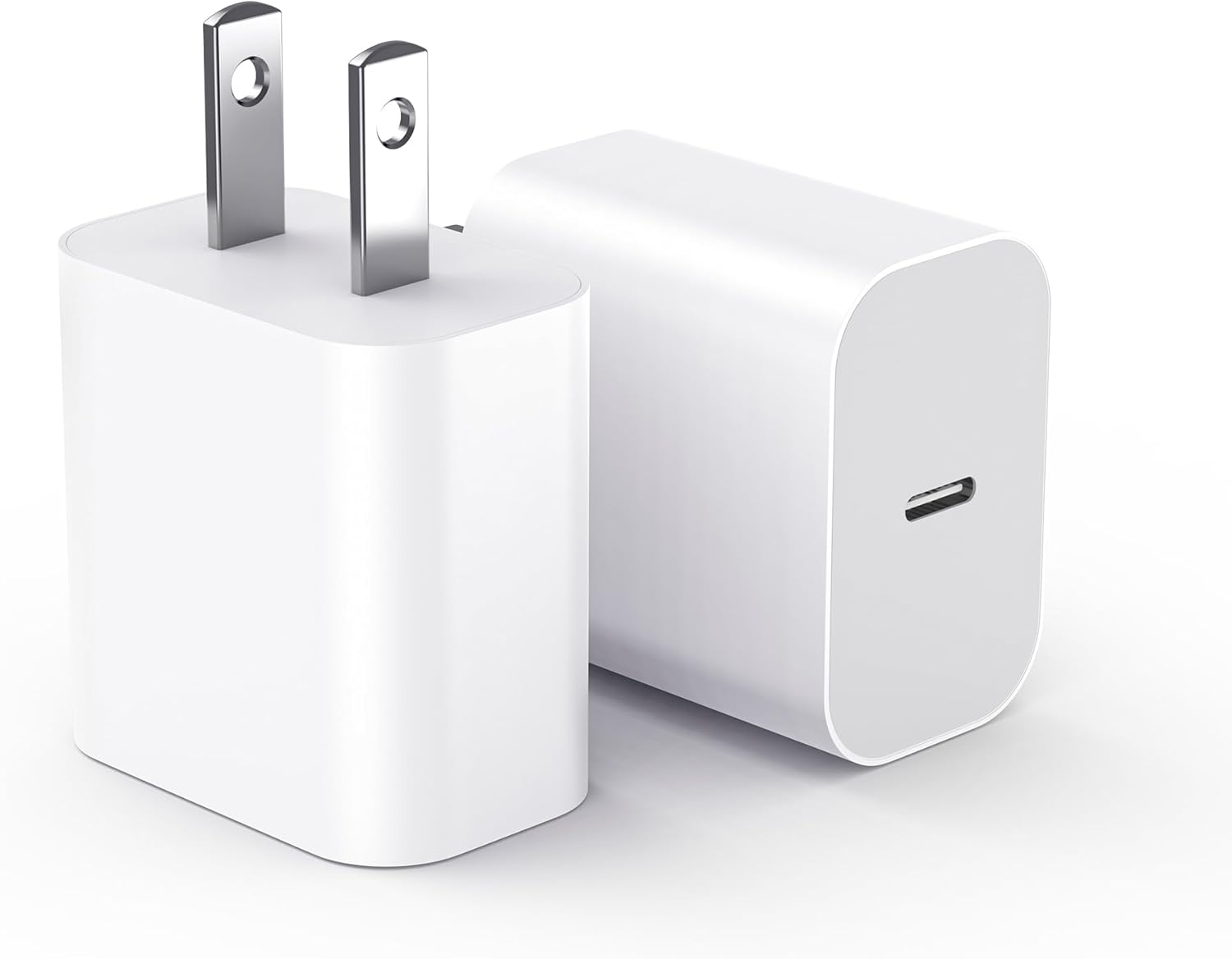 USBC Charger Block for iPhone 18 Charging Plug, MFI Certified Fast USB C Wall Cube 2Pack Power Adapter for iPhone18/Duo/17/16/15/14/13/12/11/e/Air/Pro/Plus/Pro Max, for iPad Pro/Air/Mini USB-C Brick Box