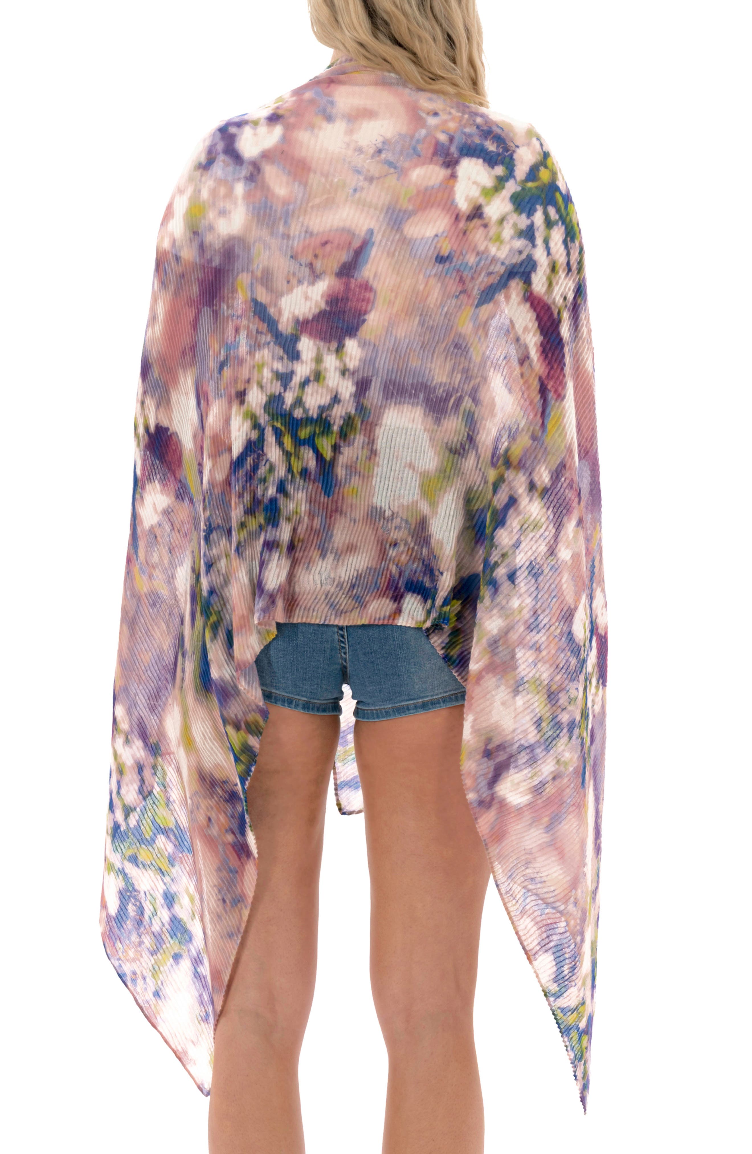 Nicole Miller Pleated Oblong Scarf