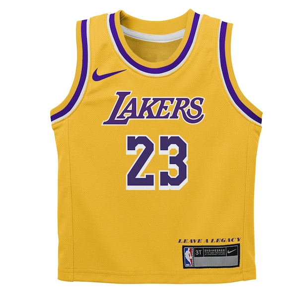 LeBron James Los Angeles Lakers Nike Preschool Dri-FIT Swingman Player Jersey - Icon Edition - Gold